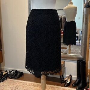 Calvin Klein black lace skirt. Size Large.